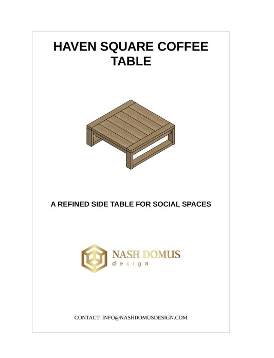 Haven Square Coffee Table Digital Build Plan