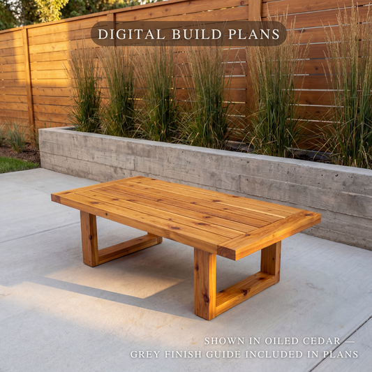 Haven Rectangular Coffee Table Digital Build Plan