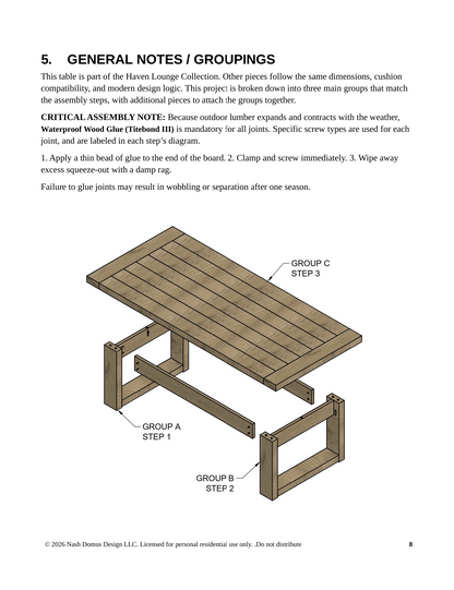 Haven Entertainer Set Digital Build Plans