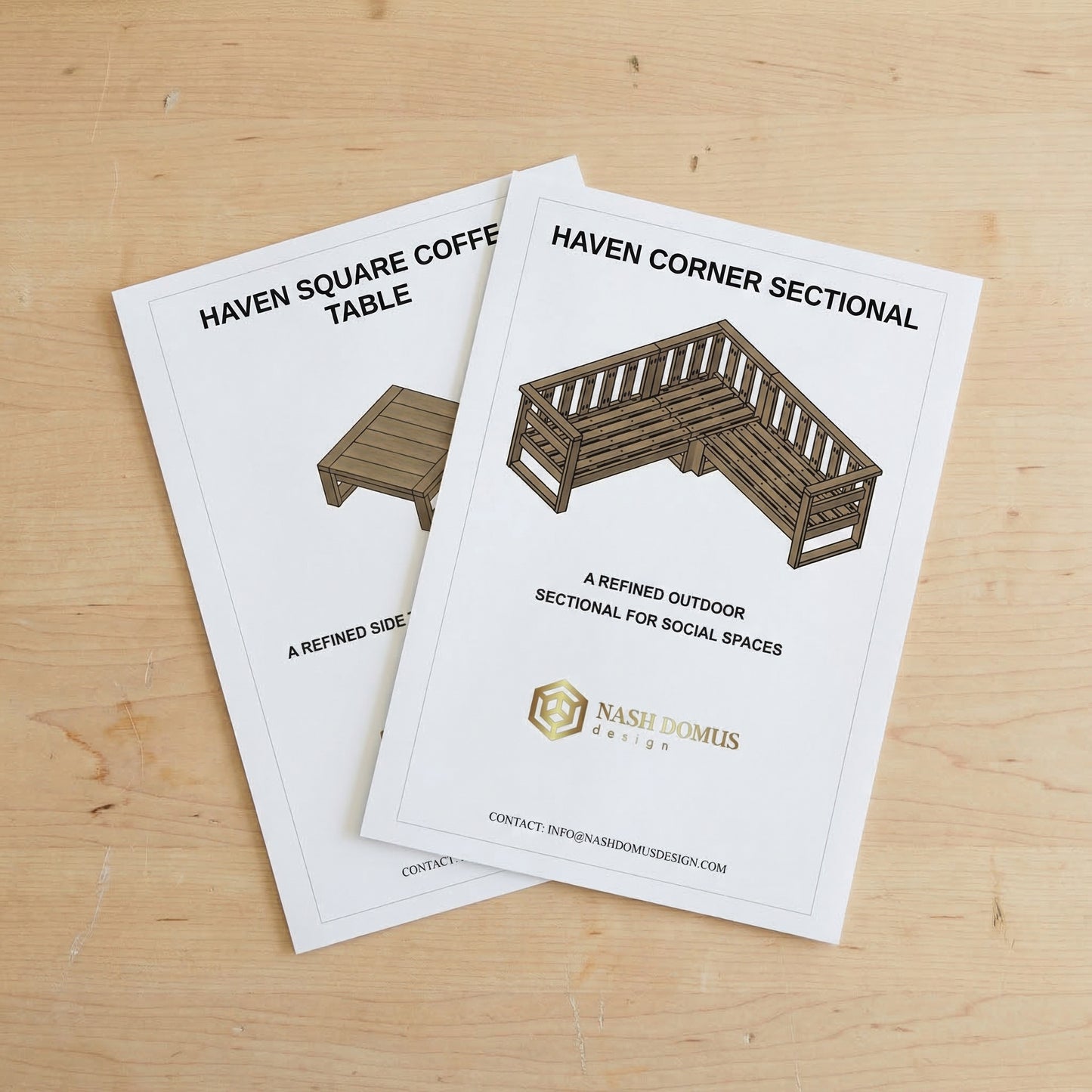 Haven Sectional Set Digital Build Plans