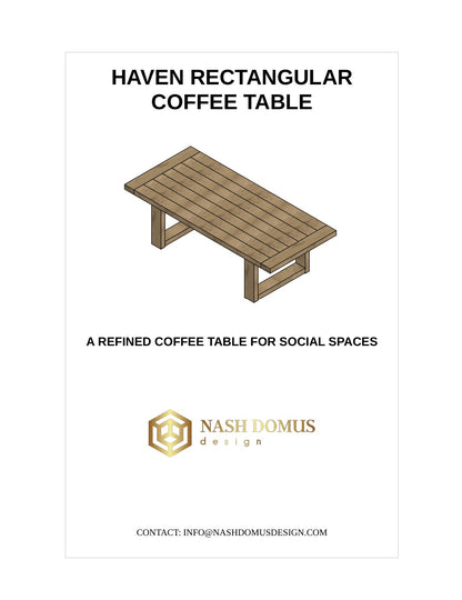 Haven Rectangular Coffee Table Plan