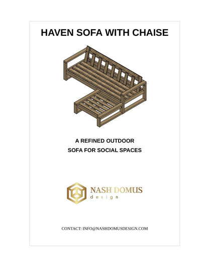 Haven Sofa with Chaise Digital Build Plan