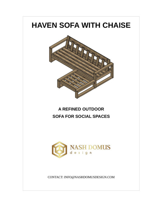 Haven Sofa with Chaise Digital Build Plan